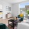 a living room with a couch and a coffee table
