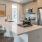 a kitchen with a large island
